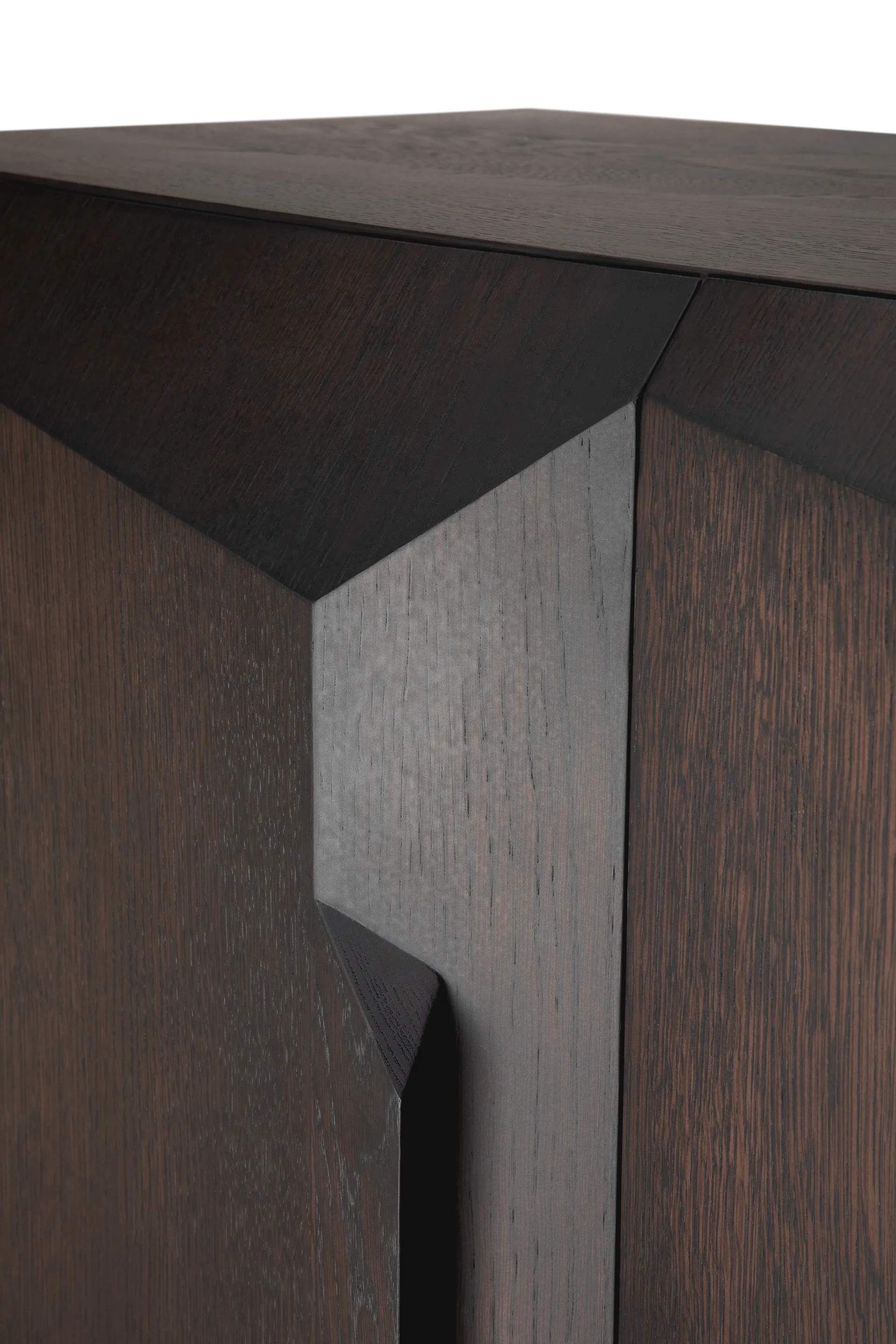 Stairs cabinet, Brown lacquered oak-2 doors, 100x150 cm Ethnicraft