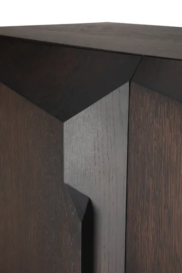 Stairs cabinet - Brown lacquered oak-2 doors, 100x150 cm - Ethnicraft