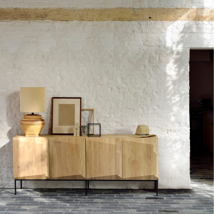 Stairs sideboard 4 doors, Oak 200x80x46 cm Ethnicraft