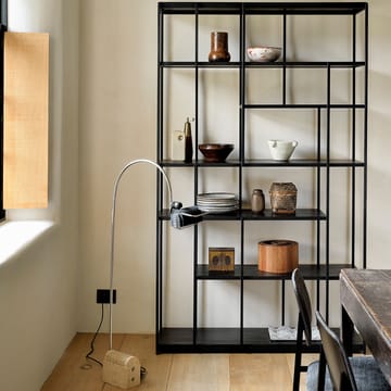 Studio Rack shelf 205x120 cm - Black teak without doors - Ethnicraft