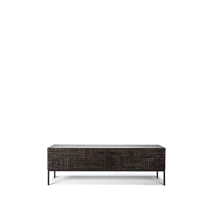 Tabwa media cabinet - Black teak 51x160 cm - Ethnicraft