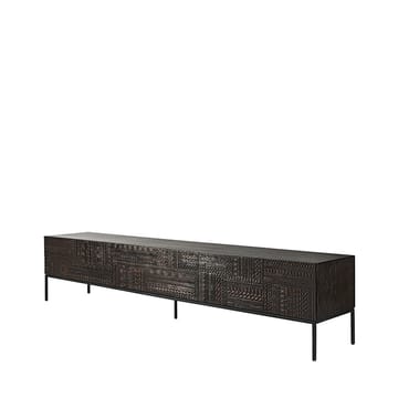 Tabwa media cabinet - Black teak 51x240 cm - Ethnicraft