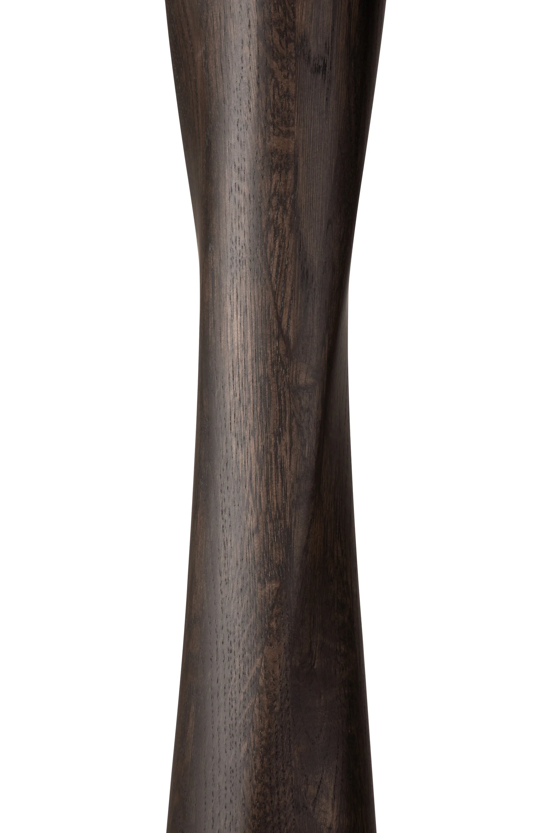 Torsion dining table, Brown lacquered oak, Ø90 cm Ethnicraft