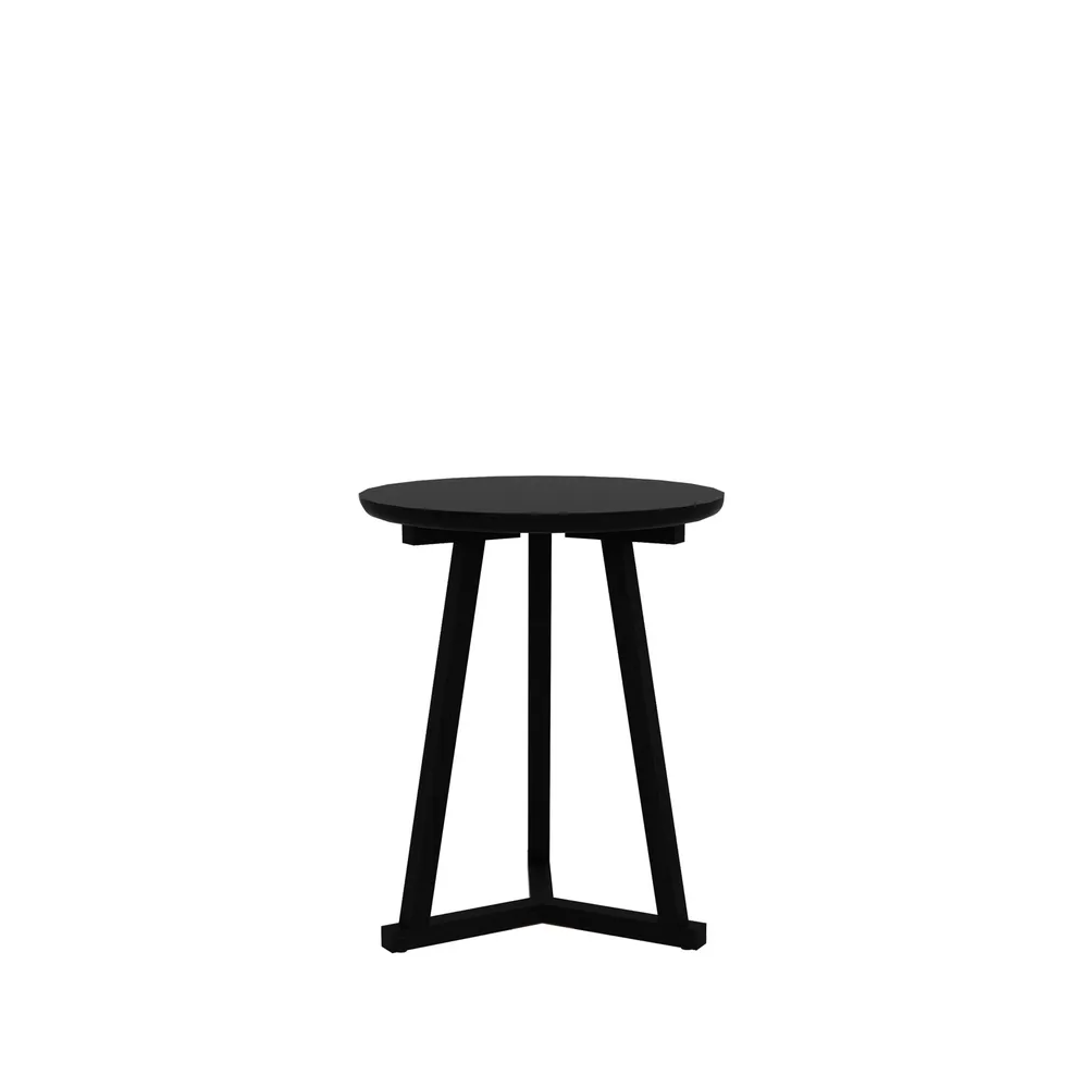 Tripod side table, Black oak small 56x46 cm Ethnicraft