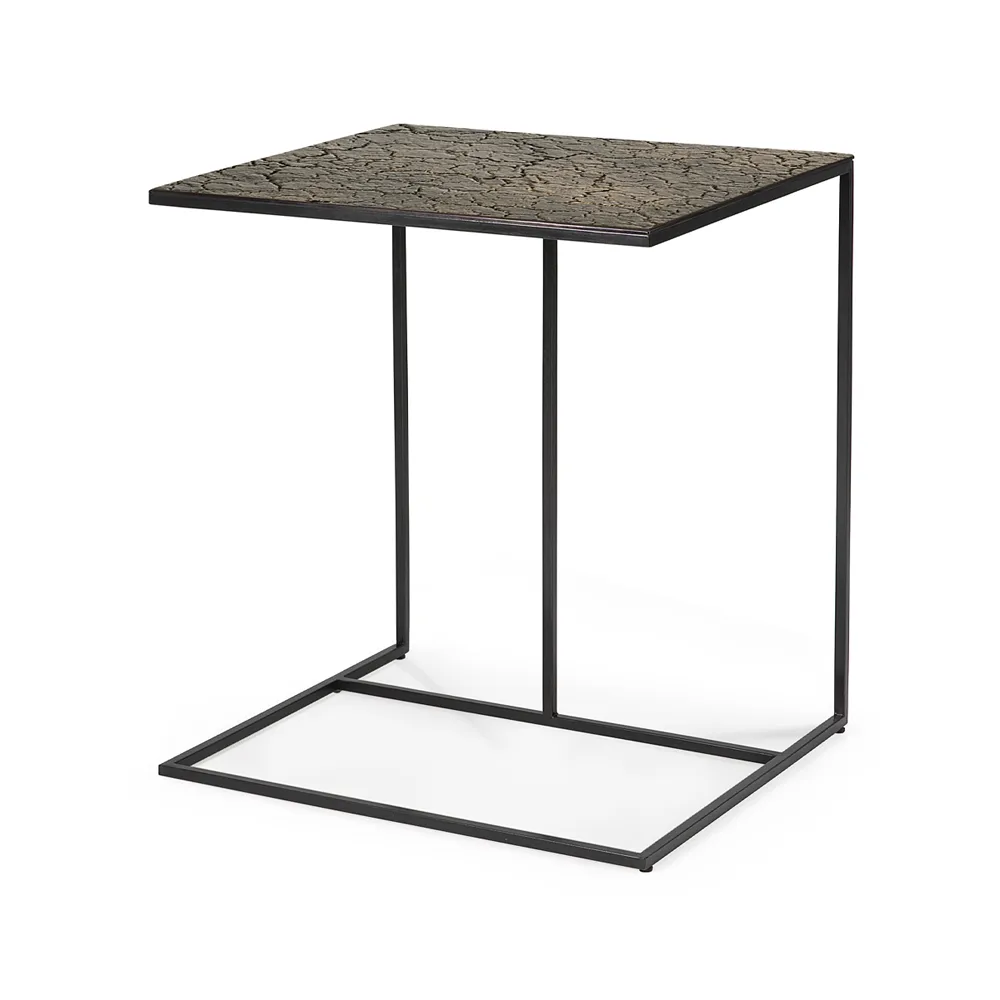 Triptic side table 51x45 cm, Whiskey-Black Ethnicraft