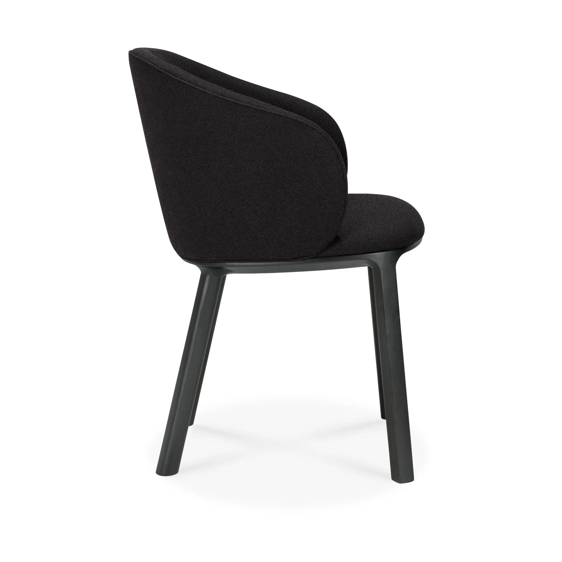 Unda chair, Black stained oak-charcoal Ethnicraft