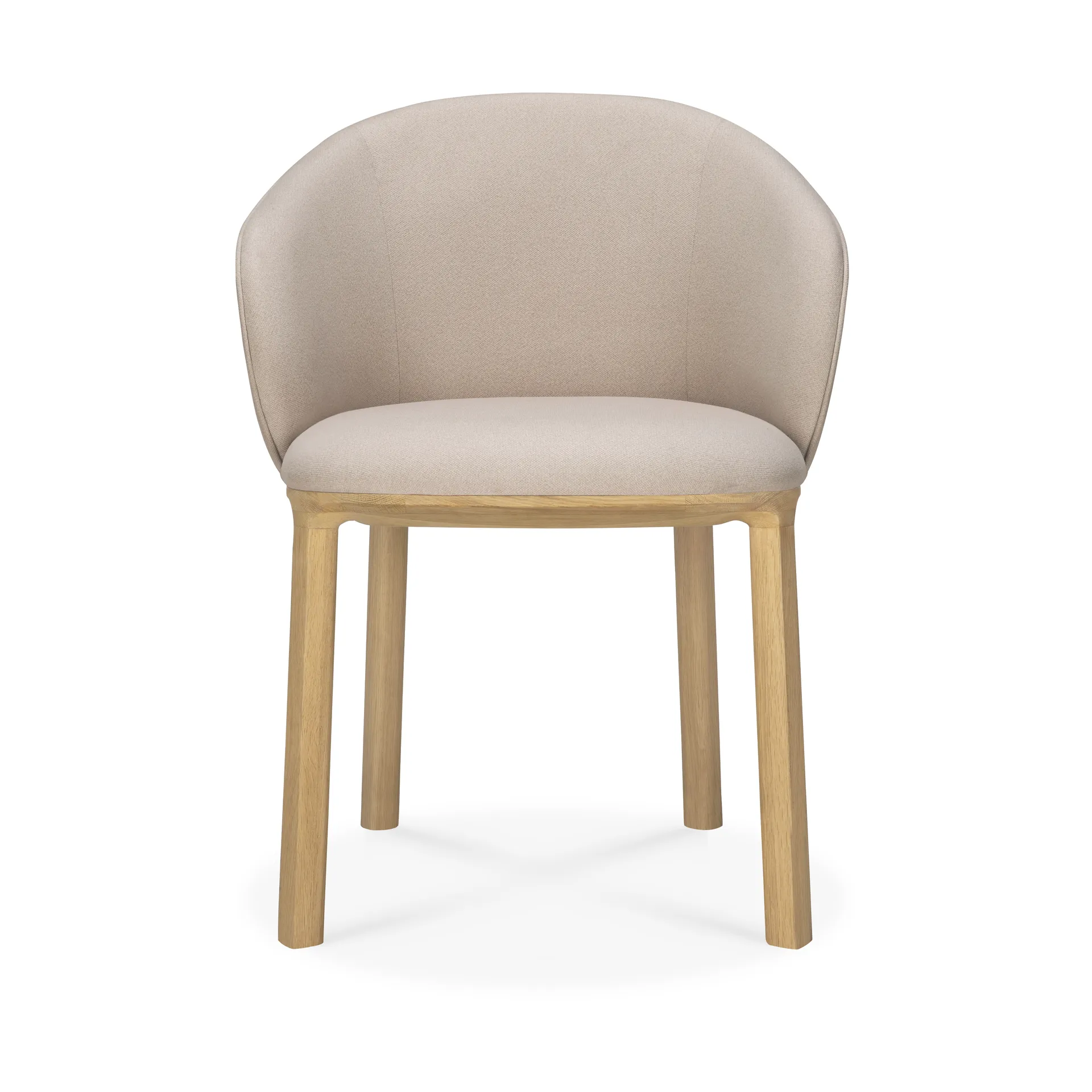Unda chair, Lacquered oak-salt Ethnicraft