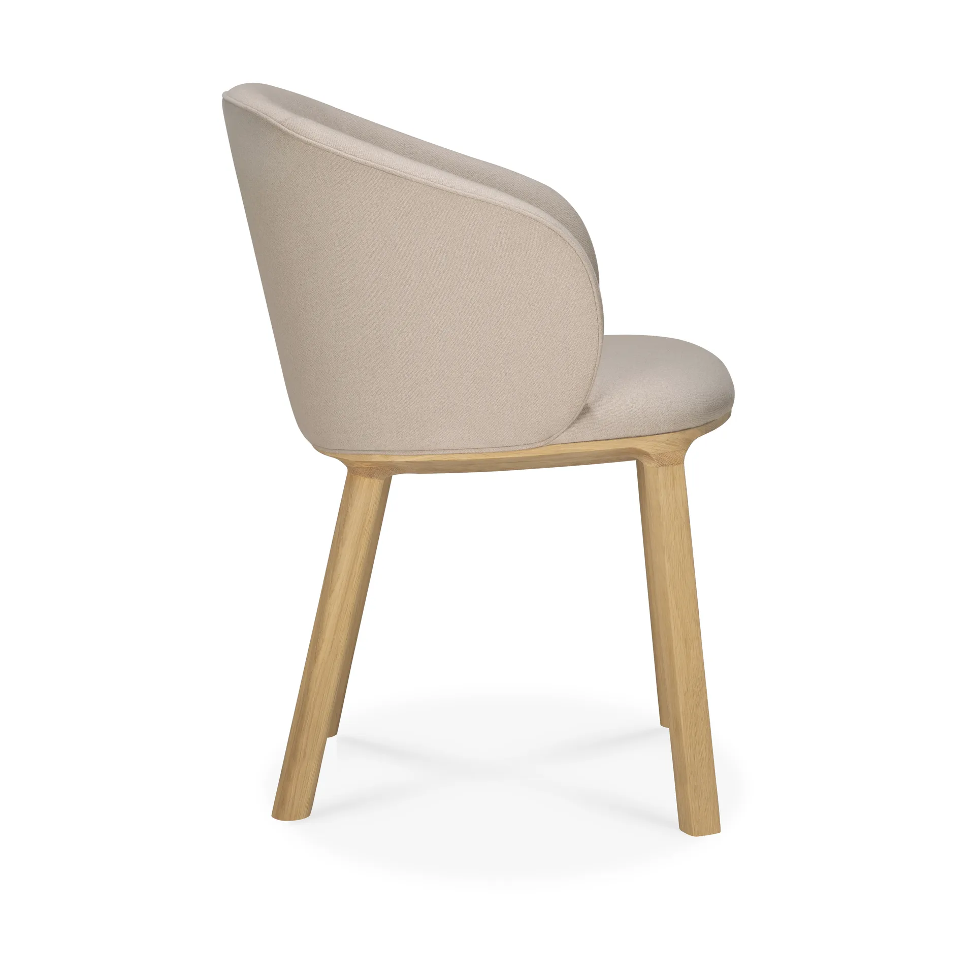 Unda chair, Lacquered oak-salt Ethnicraft