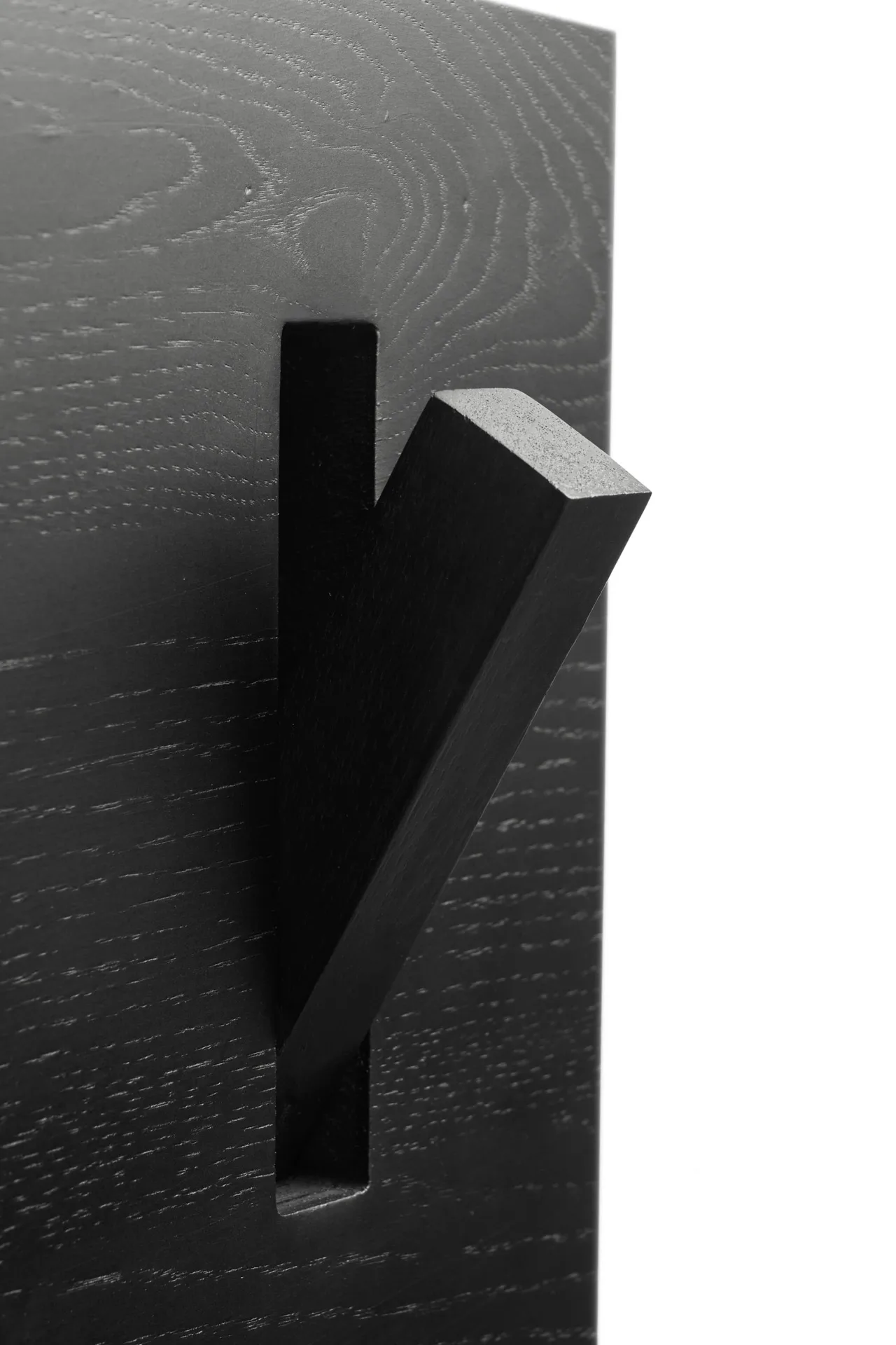 Utilitile wall hanger clothes hanger, Lacquered oak-black-large Ethnicraft