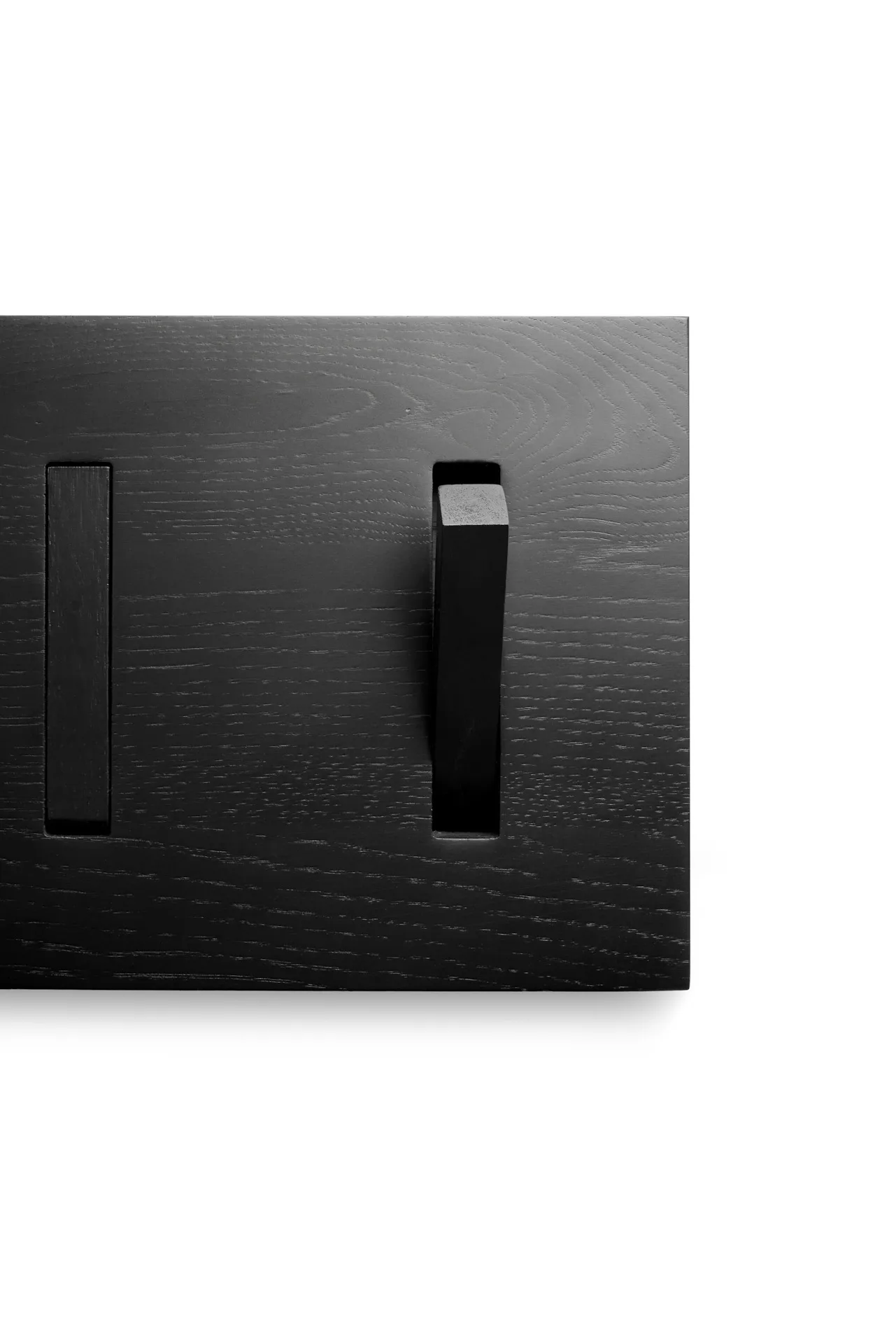 Utilitile wall hanger clothes hanger, Lacquered oak-black-large Ethnicraft