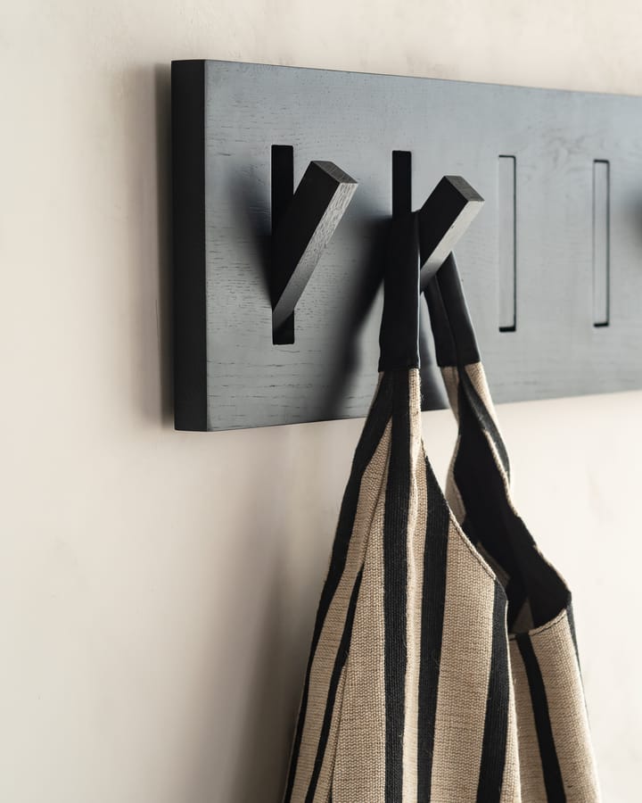 Utilitile wall hanger clothes hanger, Lacquered oak-black-large Ethnicraft