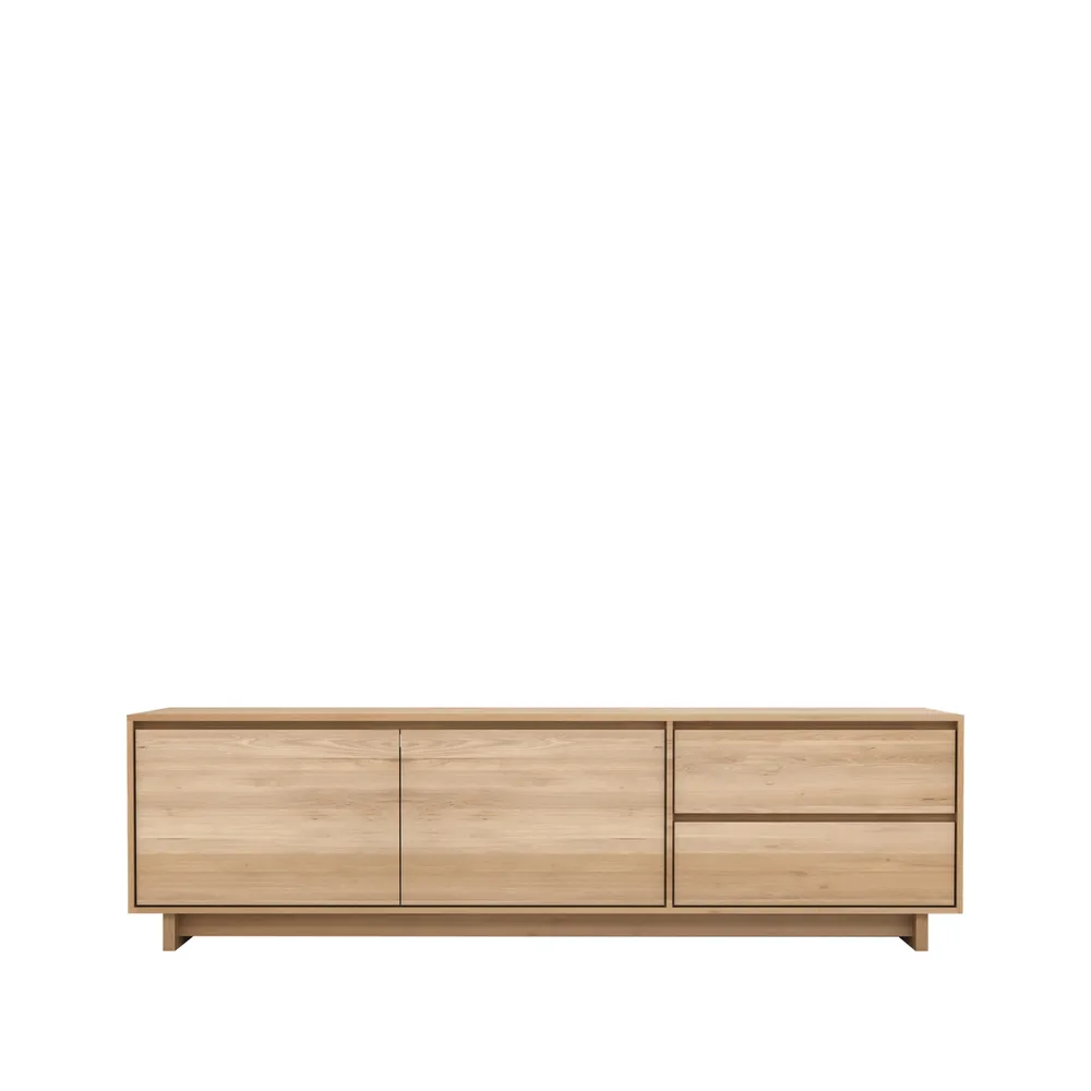 Wave media unit 60x210 cm, Hardwax oiled oak Ethnicraft