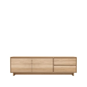 Wave media unit 60x210 cm - Hardwax oiled oak - Ethnicraft