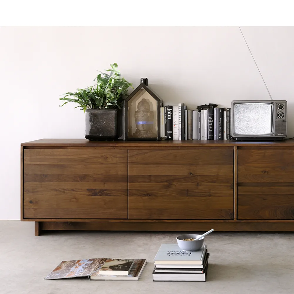 Wave media unit 60x210 cm, Hardwax oiled oak Ethnicraft