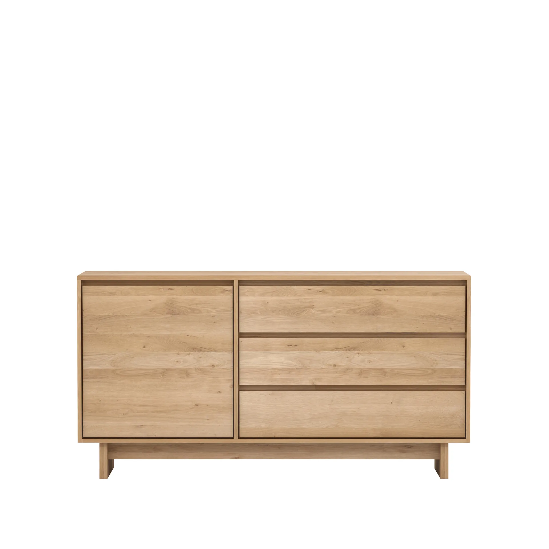 Wave sideboard, Oiled oak 1 door 3 drawers Ethnicraft