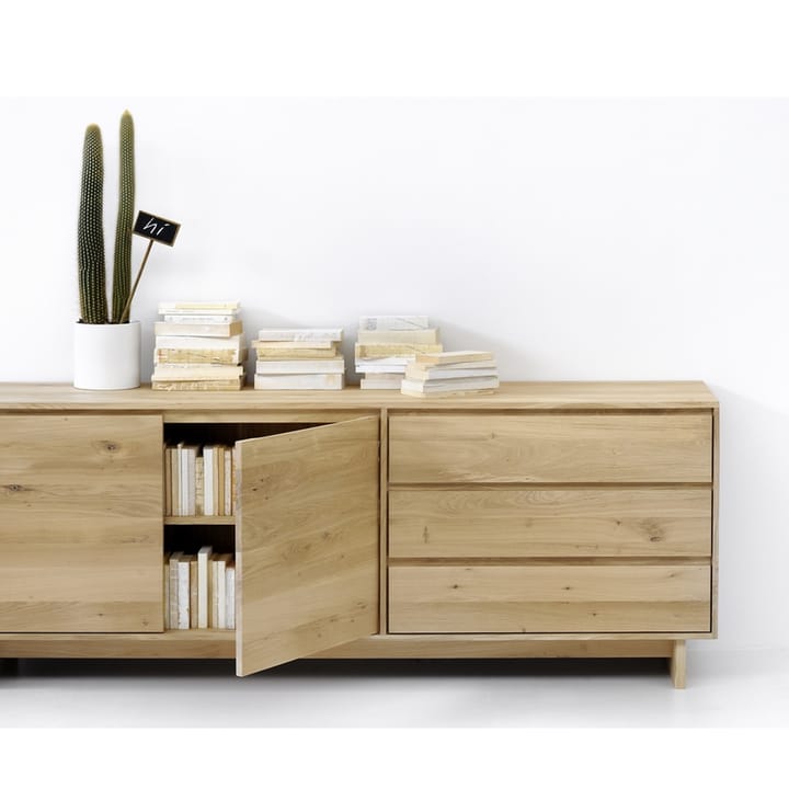 Wave sideboard, Oiled oak 2 doors 3 drawers Ethnicraft