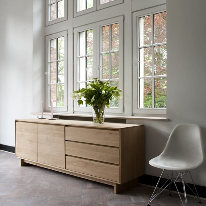 Wave sideboard, Oiled oak 2 doors 3 drawers Ethnicraft