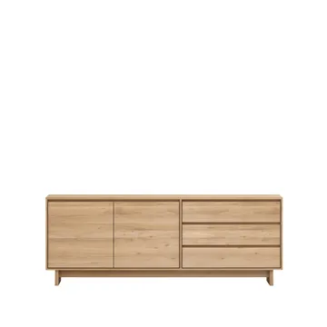 Wave sideboard - Oiled oak 2 doors 3 drawers - Ethnicraft