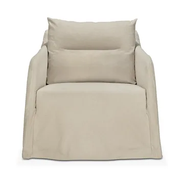 Weave lounge chair with removable cover - Bone - Ethnicraft