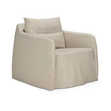 Weave lounge chair with removable cover - Bone - Ethnicraft