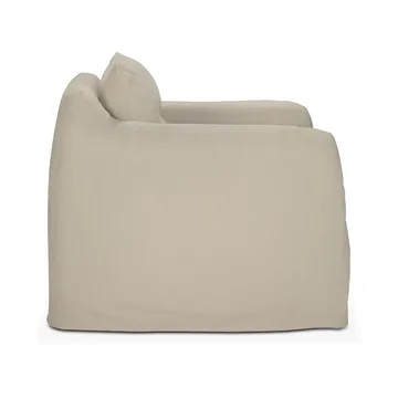 Weave lounge chair with removable cover - Bone - Ethnicraft
