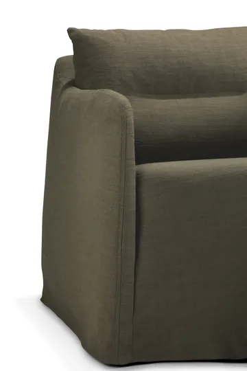 Weave lounge chair with removable cover - Green - Ethnicraft