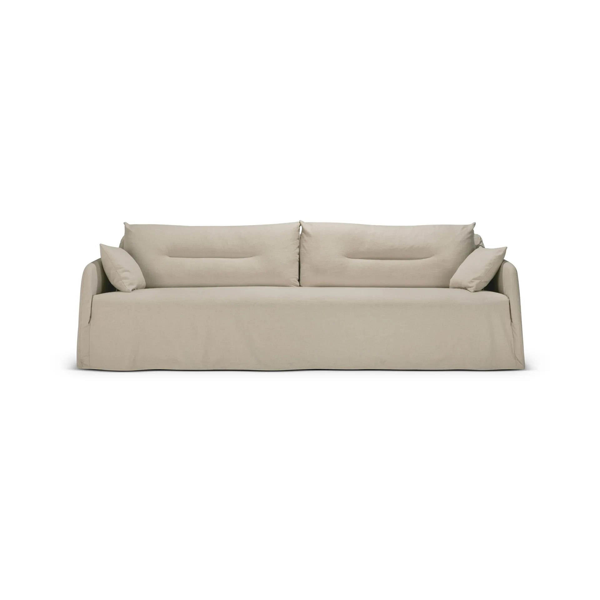 Weave sofa with removable cover, Bone, 3 seater Ethnicraft