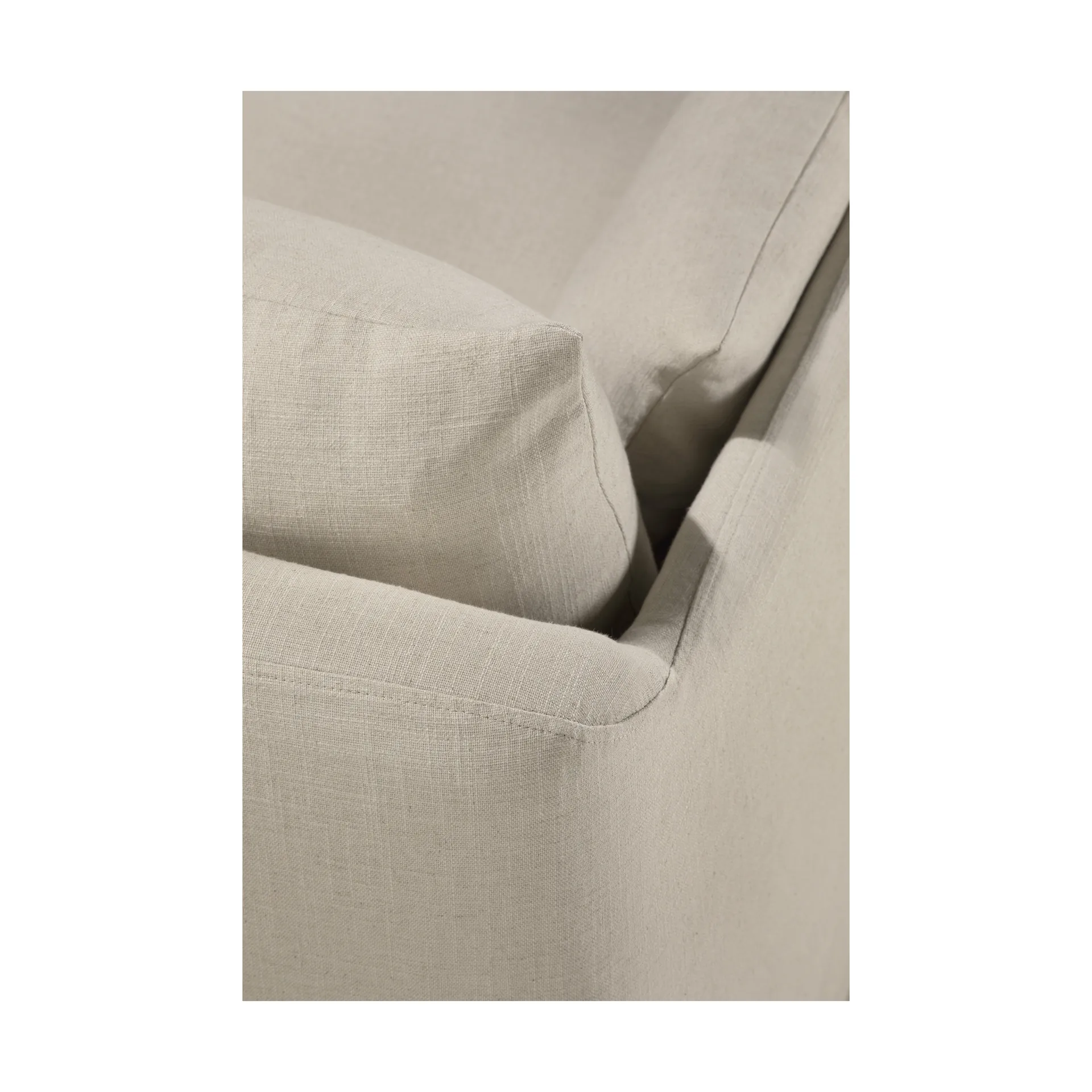 Weave sofa with removable cover, Bone, 3 seater Ethnicraft