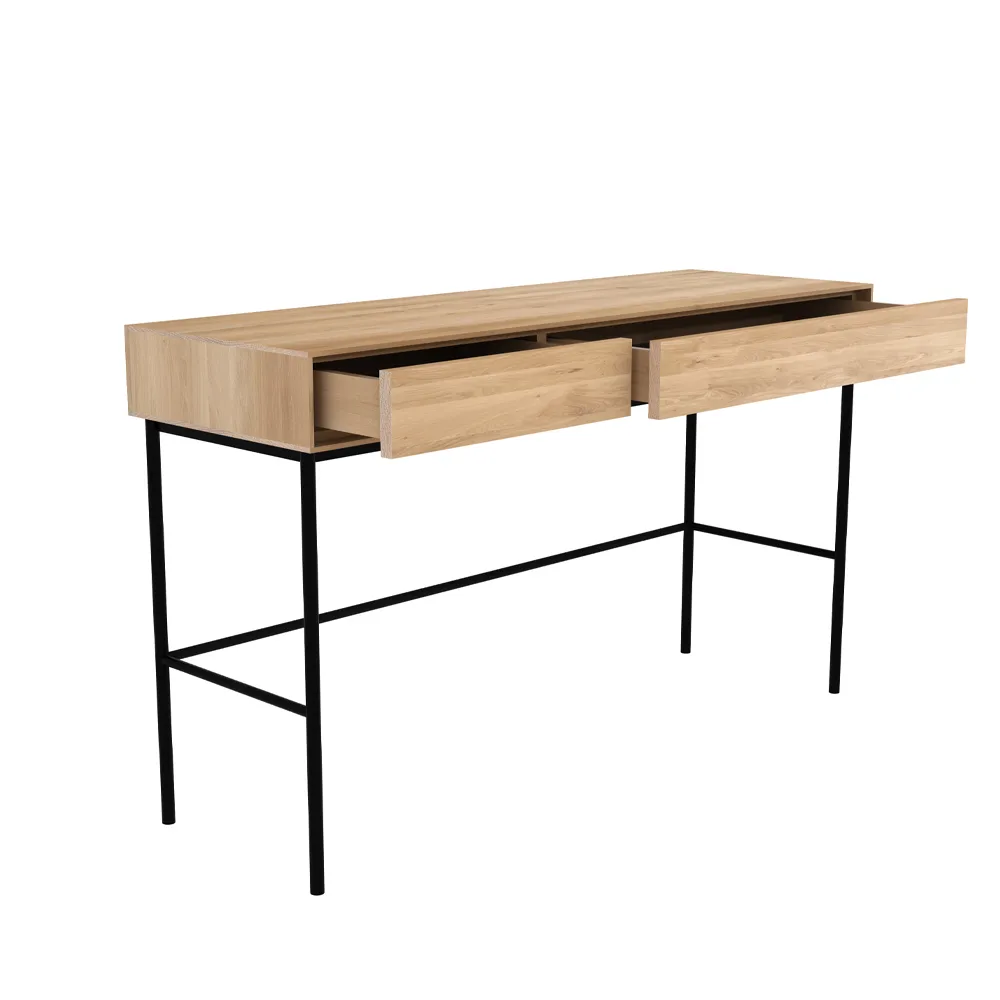 Whitebird desk 77x127 cm, Oak 2 doors Ethnicraft