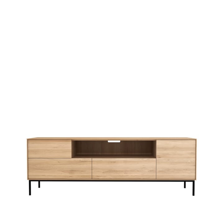 Whitebird media cabinet 180 cm - Oak wax oil-Black metal - Ethnicraft