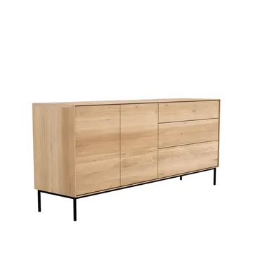Whitebird sideboard - Oak-Metal 2 doors 3 drawers - Ethnicraft