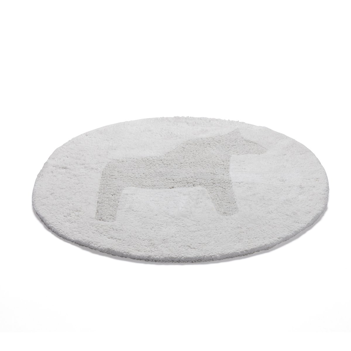 Etol Design Dala rug o55 cm white | Scandinavian Design | Woven cotton rugs | White