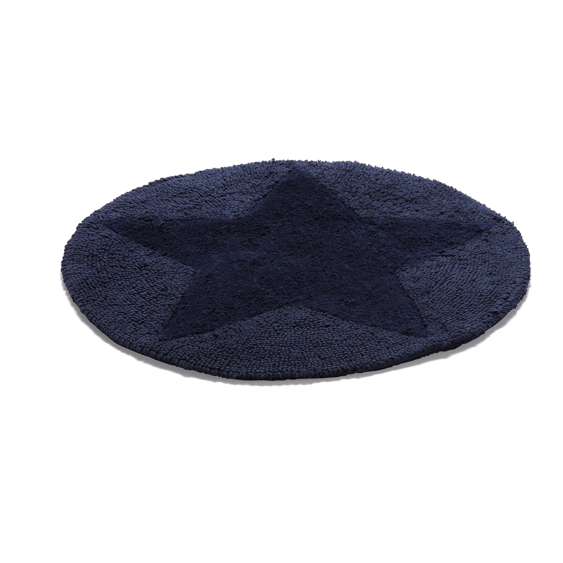 Etol star rug round, navy Etol Design