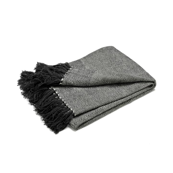 Fishbone throw - black - Etol Design