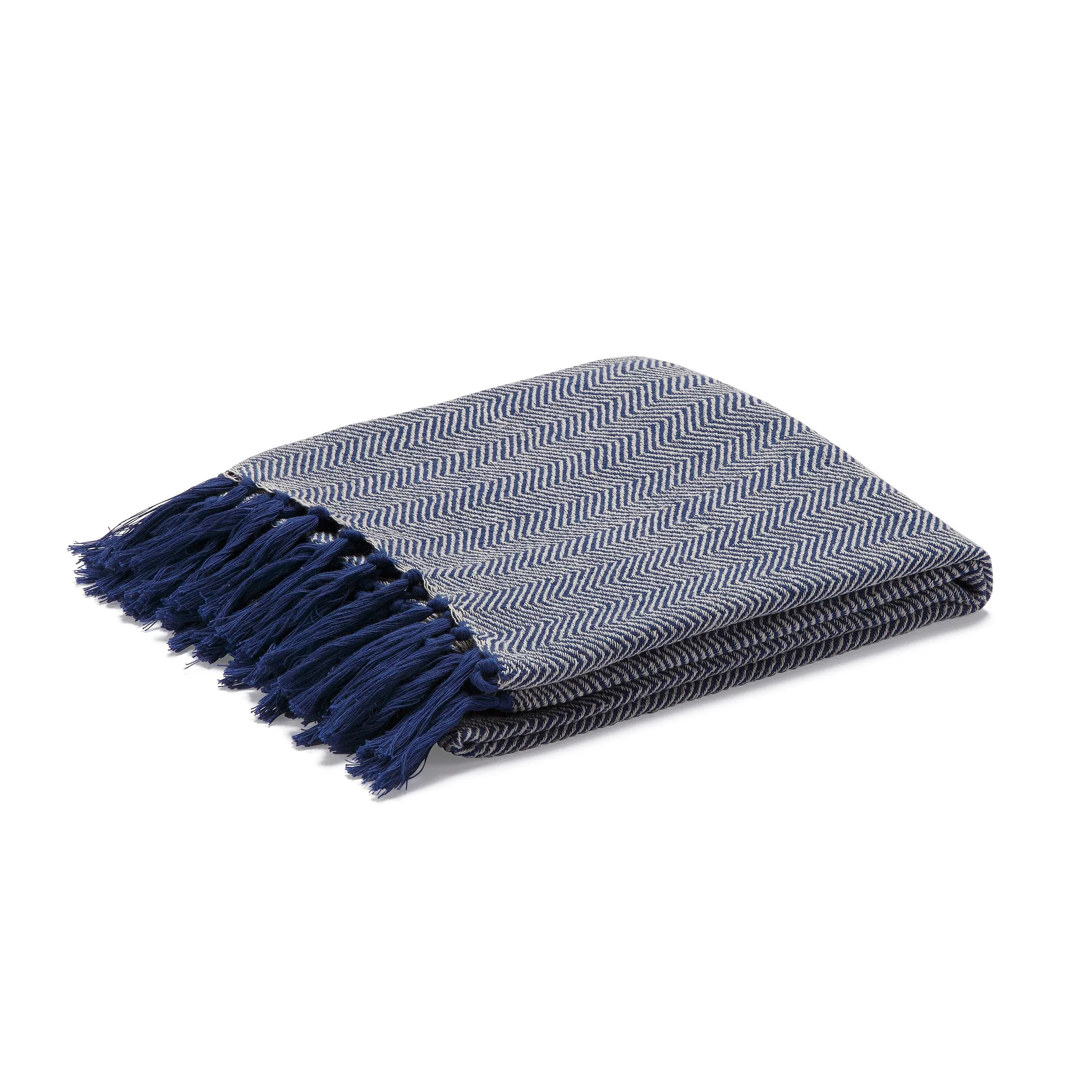 Fishbone throw, blue Etol Design