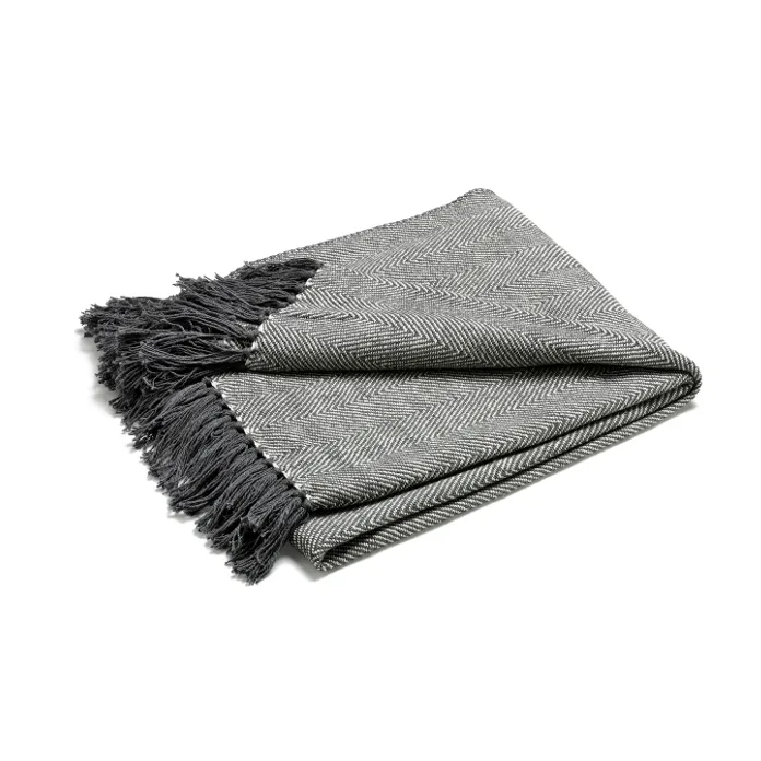 Fishbone throw, grey Etol Design