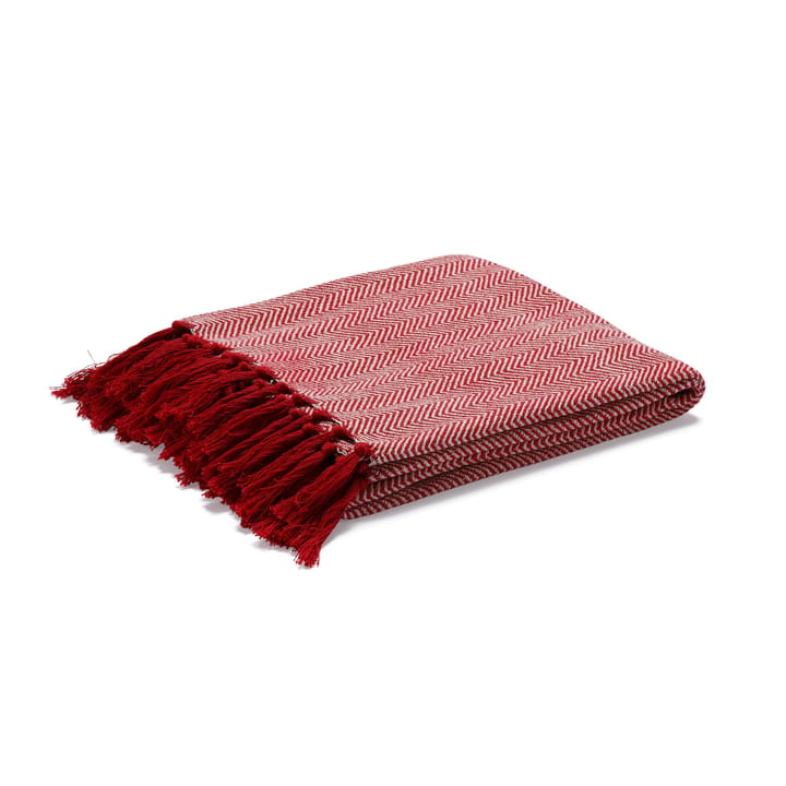 Fishbone throw - red - Etol Design