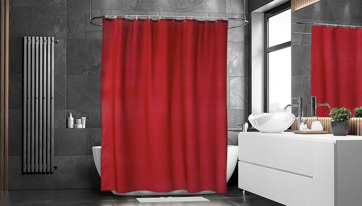 Match Shower curtain 200x240 cm - extra high (red) - Etol Design