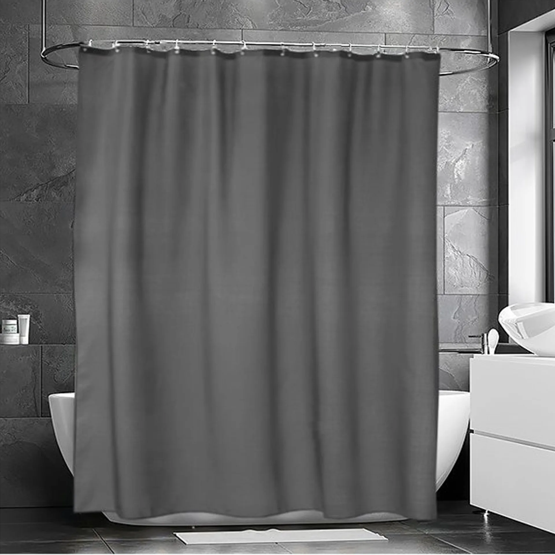 Match shower curtain, graphite Etol Design