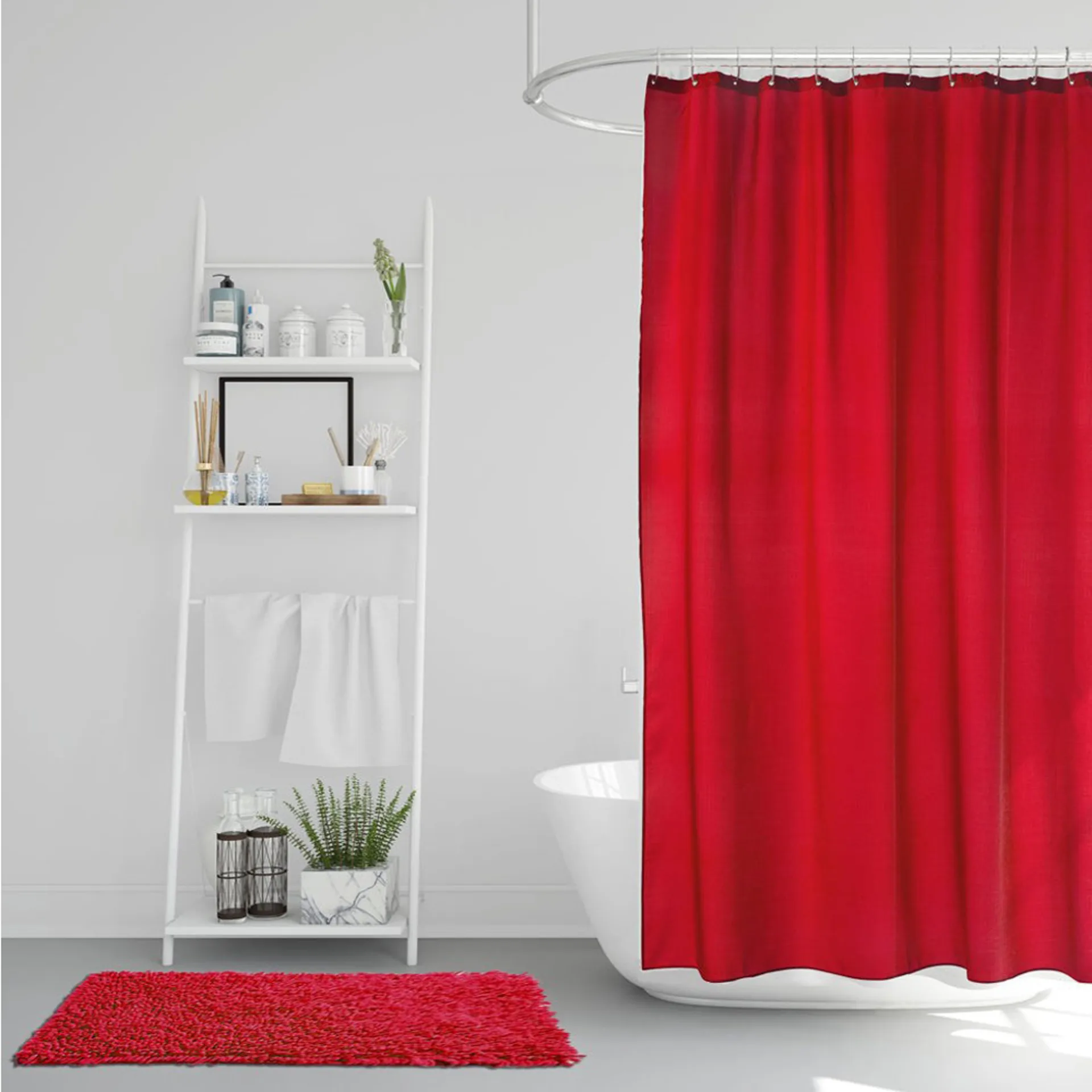 Match shower curtain, red Etol Design