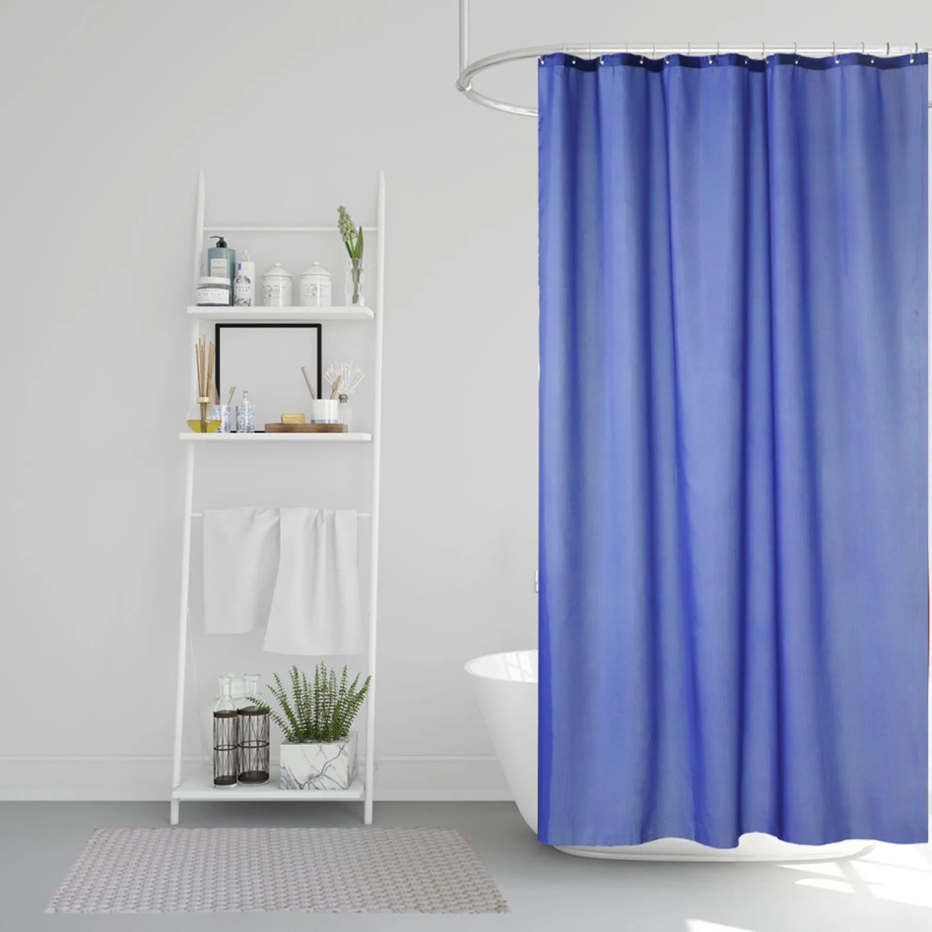 Match shower curtain, sky blue Etol Design
