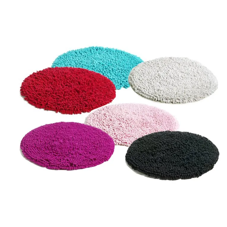 Rasta round rug, black Etol Design