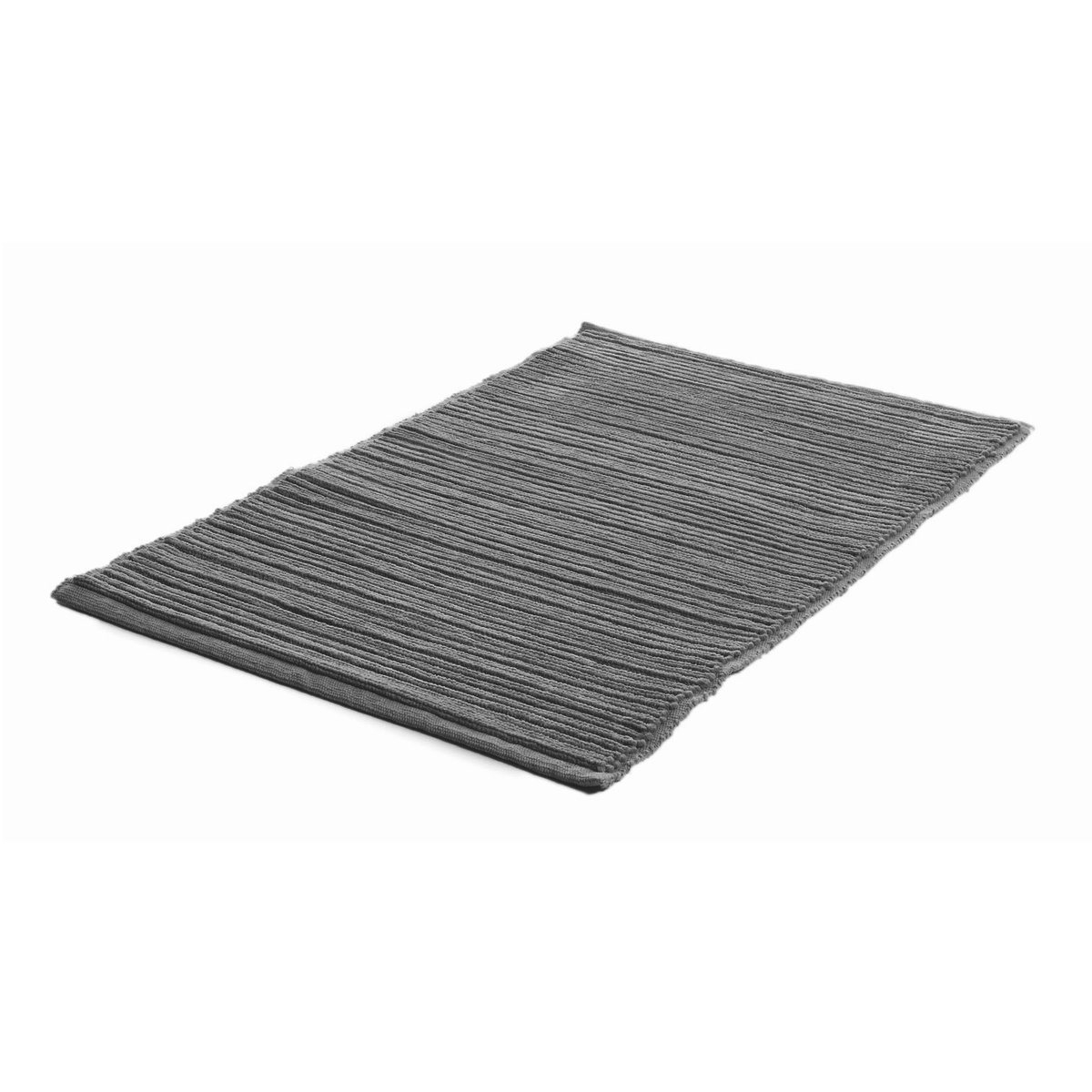 Etol Design Ribb small rug graphite grey | Scandinavian Design | Woven cotton rugs | Grey