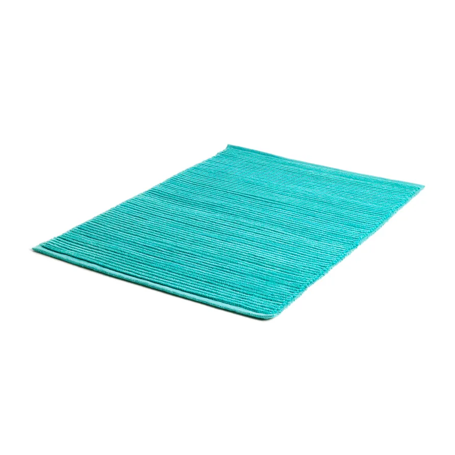 Etol Design Ribb small rug turquoise | Scandinavian Design | Woven cotton rugs | Turquoise