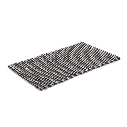 Etol Design Rope carpet natural-graphite 70x120 cm | Scandinavian Design | Bath mats | Grey