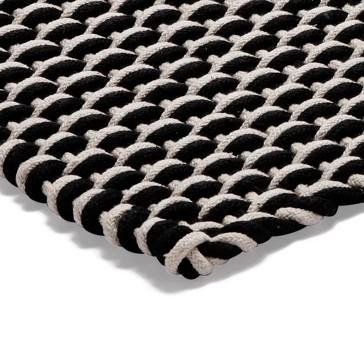 Rope rug black from Etol Design - NordicNest.com