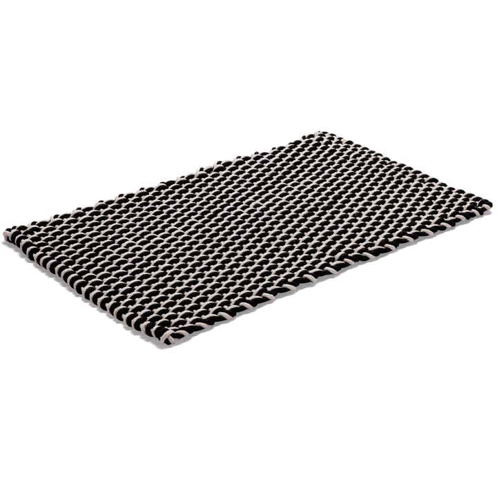 Rope rug black - 50x80 cm - Etol Design