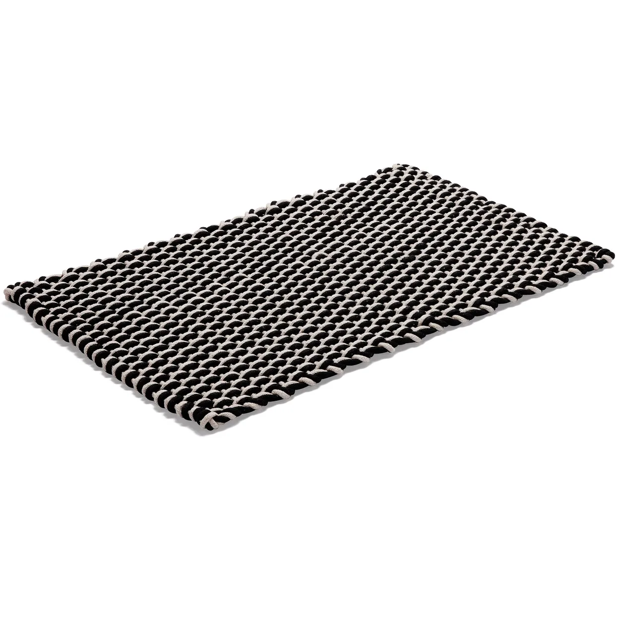 Etol Design Rope rug black 50x80 cm | Scandinavian Design | Bath mats | Black