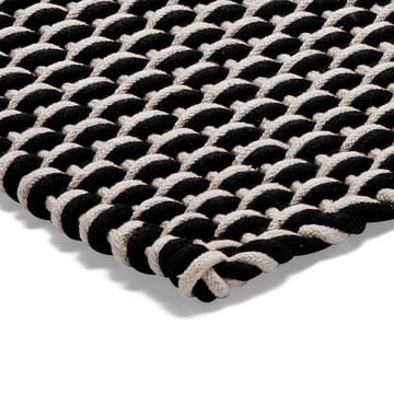 Rope rug black - 50x80 cm - Etol Design