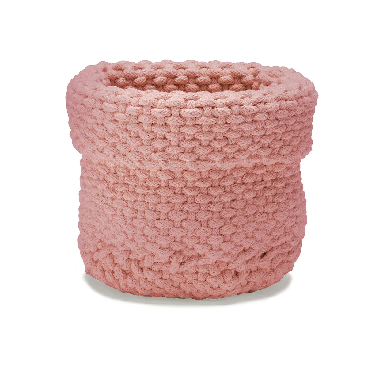 Etol Design Rope storage basket Dusty pink | Scandinavian Design | Storage baskets | Pink